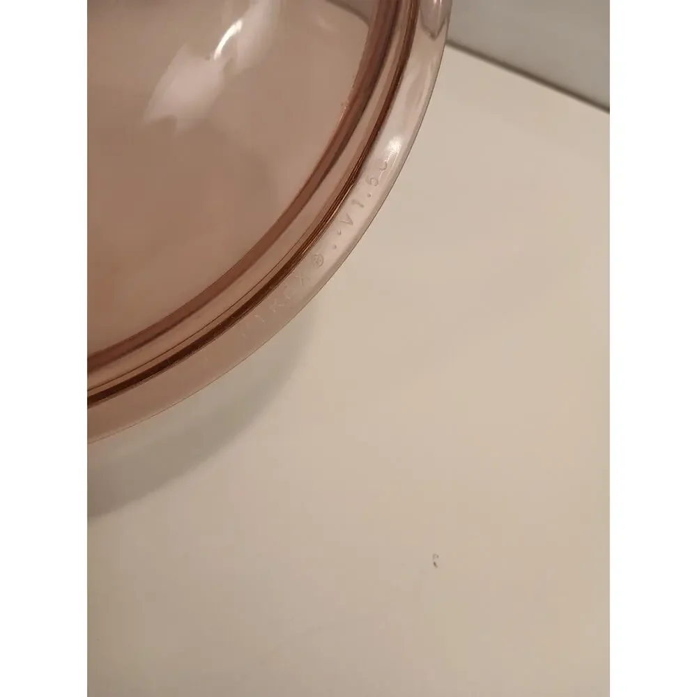 Pyrex Visionware 5 V 1.5 C Pink|Cranberry Colored Replacement Lid